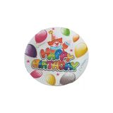 Akıllıelma - Aripack 24Cm Desenli Lüx Kağıt Tabak 10Lu