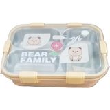 Akıllıelma-Laxson Beslenme Kabı Çelik Ithal Bear Family Sarı 97088