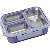 Akıllıelma-Laxson Beslenme Kabı Çelik Ithal Delicious Mor 97097