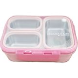 Akıllıelma-Laxson Beslenme Kabı Çelik Ithal Delicious Pembe 97097