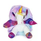 Akıllıelma-Taros Kabartmalı Peluş Sırt Çantası Mavi Unıck Color Unıcorn Orta Boy 7698