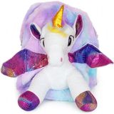 Akıllıelma-Taros Kabartmalı Peluş Sırt Çantası Unıck Color Unıcorn Orta Boy 7698 - Çok - Renkli