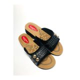 Akım Hafif Anatomik Tam Ortopedik Softsole Zümrüt Hasır Pedli Terlik Tekbant Kadın Terliği Women Slippers