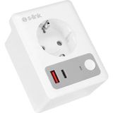 Akım Korumalı 16A Akıllı Priz, 2.4 Ghz Type-C Usb Çıkışlı