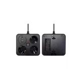 Akım Korumalı Anahtarlı Priz - 3x Priz - 2x USB - 2x Type-C - 2 mt Kablo Hızlı Şarj Özellikli Siyah