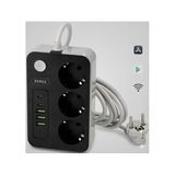 Akım Korumalı Casus Mini Gizli Wifi 3'lü Priz Kamera