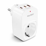 Akım Korumalı Priz, Tekli Priz, USB’li Priz ve Type-C Priz, Priz Çoklayıcı, Voltaj Korumalı Priz, 16A 3680W Duvar Tipi (BEYAZ)
