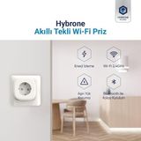Akım Korumalı Wi-Fi Akıllı Priz, Enerji Izleme, Çocuk Kilidi, 16 Amper, Uygulama ile Uzaktan Kontrol - Çok Renkli