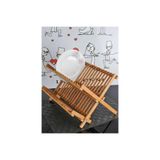 Akın Bambu 2 Katlı Tabaklık Bardaklık Tezgah Üstü Bulaşıklık 38 Cm Genişliği Turkuaz Tek Ebat 30 X 30
