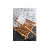 Akın Bambu 2 Katlı Tabaklık Bardaklık Tezgah Üstü Bulaşıklık 38 cm Genişliği