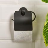 Akın Lüx 13x5x12.3 cm Siyah Geniş Kapaklı Kağıtlık