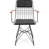 Akın Lux Akın Lüx Kollu Sandalye - Siyah / Siyah Ergonomik Tasarım