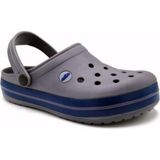 Akınalbella bella Doremor Gri Lacivert Sabo Crocs Modeli Terlik Hastane Terliği Hemşire Doktor Terliği - Gri - Lacivert
