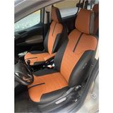 Akıncı Ford Courier 2013-2022 Arası Arka Sırt Tümsekli Model - Oto Koltuk Kılıfı - Turuncu