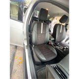 Akıncı Ford Focus 3 Uyumluarka Sırt Arka Oturma 2+1 Siyah Taytüyü Siyah Deri Karışımı Beyaz Şerit Siyah Ip