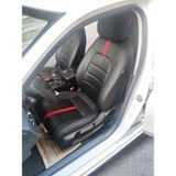 Akıncı Honda Civic 2021 Model Arka Sırt 2 1 Kolcaklı Model Komple Siyah Deri Siyah Ip Kırmızı Şerit