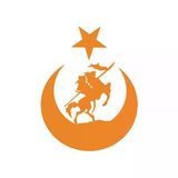 Akıncı Ve Ay Yıldız Türk Bayrağı Araba Sticker 17X17 Cm Turuncu