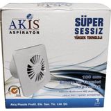 Akiş Ak-C100 100’lük Banyo Ve Tuvalet Aspiratör Havalandırma Fanı Beyaz 16 Cm Kolay Montaj Özelliği