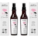 Akita %100 Doğal Yağı Alınmamış 2x250 ml Gül Suyu