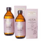 Akita %100 Doğal Yağı Alınmamış Cam Şişe 2x200 ml Gül Suyu