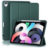 Akkerds iPad Air 5. Nesil Kılıf 2022/ iPad Air 4. Nesil Kılıf 2020 10,9 İnç Kalem Tutuculu [Otomatik Uyku/Uyanma], iPad Air 5/4 Kılıfı için Üç Katlı Standlı Akıllı Kılıf, Çam Yeşili