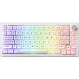 Akko 5075B Plus Shine-Through Rgb Kablosuz Hotswap Mekanik Gaming Klavye - Beyaz - Standart