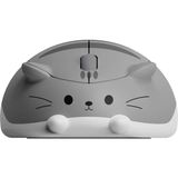 Akko Akko x Waigua Cat Grey Mimo Kablosuz Simetrik Mouse - Gri