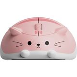 Akko Akko x Waigua Cat Pink Angie Kablosuz Simetrik Mouse - Pembe