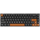 Akko MOD68 He Misty Black Brown %65 Astrolink Magnetic Switch 8k Hz Hall Effect Hotswap Argb Kablosuz Ingilizce Mekanik Gaming Klavye - Siyah - Kahverengi