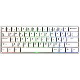 Akko Monsgeek FUN60 Max White Hall Effect Glare Manyetik Switch 8k Hz Argb Kablosuz Hotswap Türkçe Mekanik Gaming Klavye - Beyaz