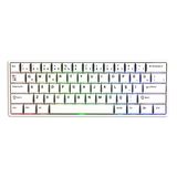 Akko Monsgeek Fun60 Max White Hall Effect Glare Manyetik Switch 8K Hz Argb Kablosuz Hotswap Türkçe Mekanik Gaming Klavye