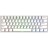Akko Monsgeek FUN60 Pro White Hall Effect Glare Switch 8k Hz Argb Mekanik Gaming Klavye - Beyaz - Standart