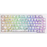 Akko Monsgeek M1 V5 Contour Lines White Rgb Kablosuz Hotswap Mekanik Gaming Klavye - Beyaz
