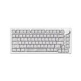 Akko Monsgeek M1 V5 He White Transparent Astroaim Manyetik Switch 8k Hz Hall Effect Hotswap Rgb Kablosuz İngilizce Gaming Klavye Beyaz