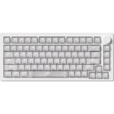 Akko Monsgeek M1 V5 He White Transparent Astroaim Manyetik Switch 8k Hz Hall Effect Hotswap Rgb Kablosuz Ingilizce Gaming Klavye