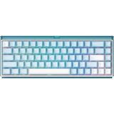 Akko RAY68 He Blue White %65 Astroaim Magnetic Switch 8k Hz Hall Effect Hotswap Argb Kablosuz Ingilizce Mekanik Gaming Klavye - Beyaz - Mavi