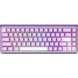 Akko RAY68 He Misty Purple White %65 Astroaim Manyetik Switch 8k Hz Hall Effect Hotswap Argb Kablosuz Ingilizce Gaming Klavye