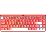 Akko RAY68 He Misty Red White %65 Astroaim Manyetik Switch 8k Hz Hall Effect Hotswap Argb Kablosuz Ingilizce Gaming Klavye