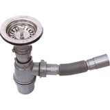 Akkon 115 mm Lüks Lavabo ve Evye Sifonu Paslanmaz Çelik Su Geçirmezlik Özelliği ile Dayanıklı