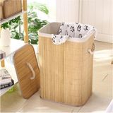 Akkoyunlu Home Bambu Hasır Çamaşır Sepeti Kare Kirli Çamaşır Sepeti Ipli Naturel Doğal Hasır 20 L Type 0 40 X 30 B - Bej
