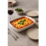 Akkoyunlu home Kare Servis Tabağı,Salata Kasesi Sunumluk Tabak Fırın Kabı 22x22 cm