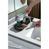 Akkoyunlu home Musluk Lavabo Matı, Mutfak Banyo Batarya Su Tutucu Bulaşık Süngeri Matı 36X13 CM