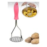Akkoyunlu Home Renkli Saplı Metal Patates Ezicisi
