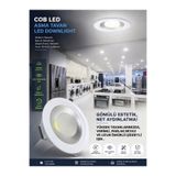 Aklight 20w Cob Tavan Spot Lamba Class 6inç Downlıght Yüksek Tavan Armatür Parlak Beyaz Işık 6500K UzunÖmür