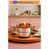 AKLIMDASIN Kokulu Mum Amber Kavanoz Aromaterapi Mum 100 cc ml Dekoratif mum Hediyelik Mum Aromalı Mum Cam Kavanoz Kapaklı Mum Meditasyon Mumu Hediyelik Sevgiliye Ev Salon Dekoratif Mum