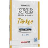 Aklımdavar Yayınları - KPSS Türkçe Kasırga PDF Çözümlü Soru Bankası