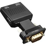 aklow akyoleticaret 0145 VGA To HDMI Çevirici Dönüştürücü Laptop Tv Monitör Adaptör Kablosu VGA Çıkışını Hdtv'ye Dönüştürmenizi Sağlar - Çok Renkli