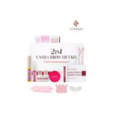 aklow akyoleticaret 2in1 Lash Lift Kirpik Lifting, Perma ve Kaş Laminasyon Seti (Büyük Set) (Yeni Balm Yapıştırıcılı) - Renkli