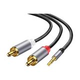 aklow akyoleticaret 3.5 mm Aux Jack To Rca Hi-Fi Ses Kablosu 5 Metre - Çok Renkli