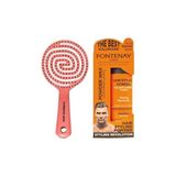 aklow akyoleticaret 3 Boyutlu Saç Fırçası ve Pudra Toz Wax Ultra Strong Turuncu 20 G 2'li Set - Çok Renkli